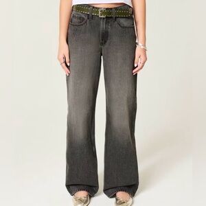 Hollister High-Rise Gray Dad Jeans | Size 28